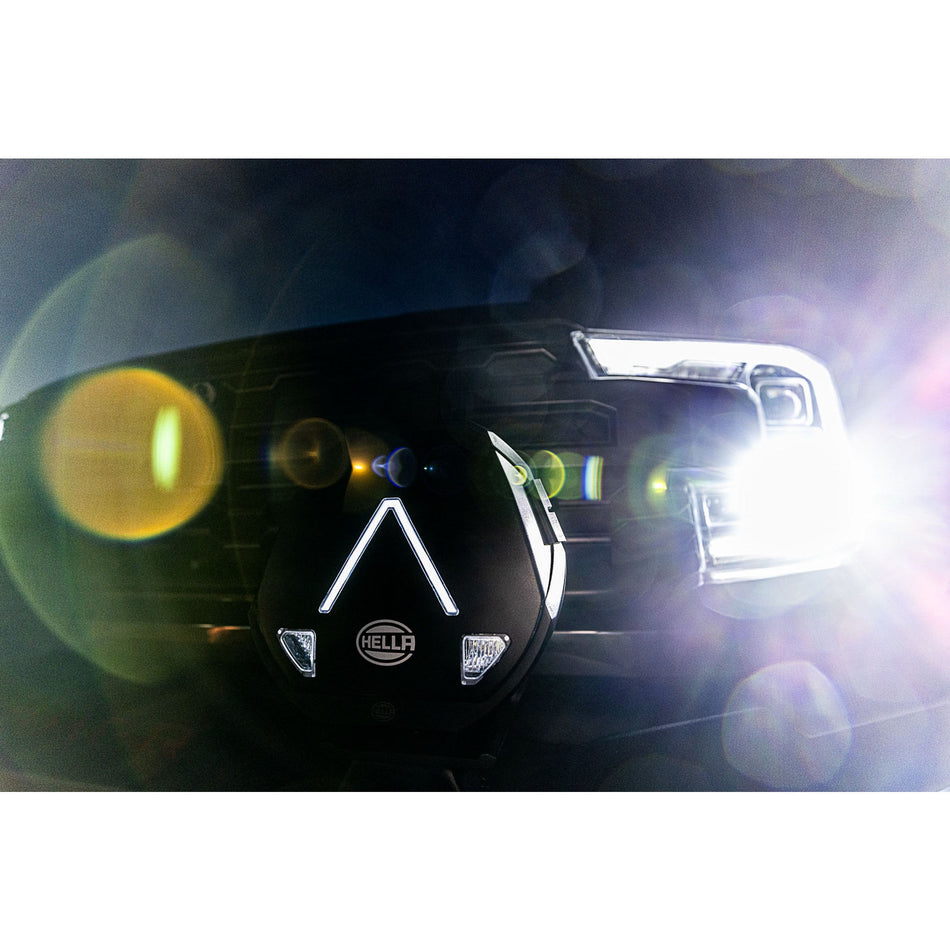 HELLA Antares 9" LED Driving Lights Kit – 800m Beam, 8500 Lumens, DRL, Off-Road Lights