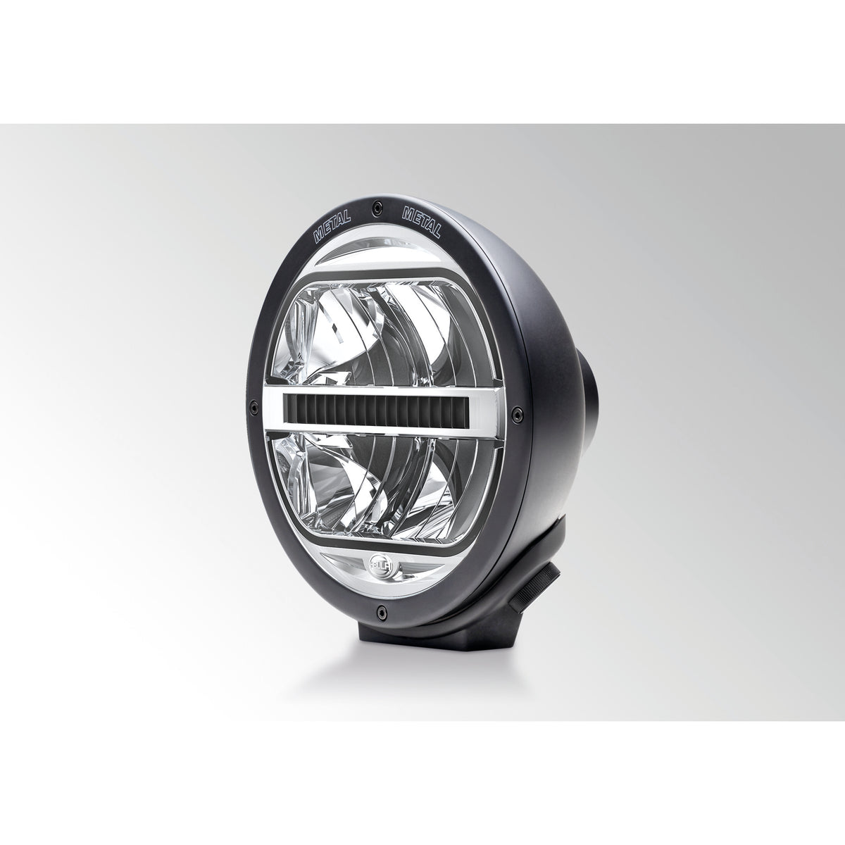 Black Rallye 4000 LED driving light with durable metal housing and robust mounting bracket.