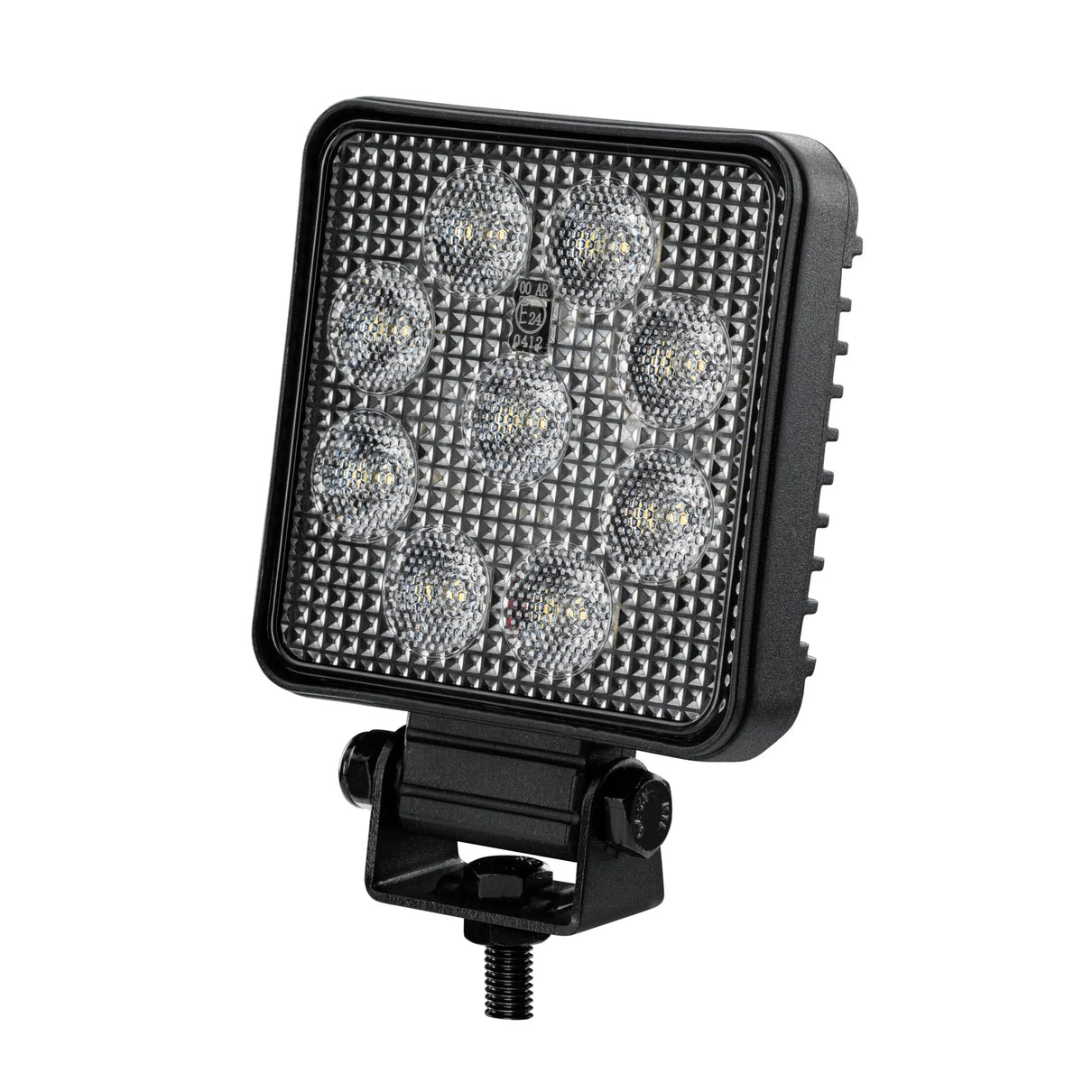 HELLA X-Treme Series LED Driving Lights in white mode, rugged aluminum housing, IP69K, auxiliary high-beam, off-road ready.