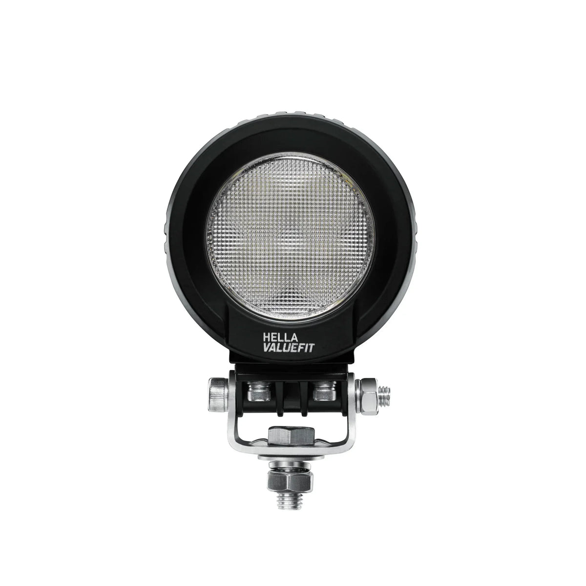 HELLA X-Treme Series LED Driving Lights in white mode, rugged aluminum housing, IP69K, auxiliary high-beam.