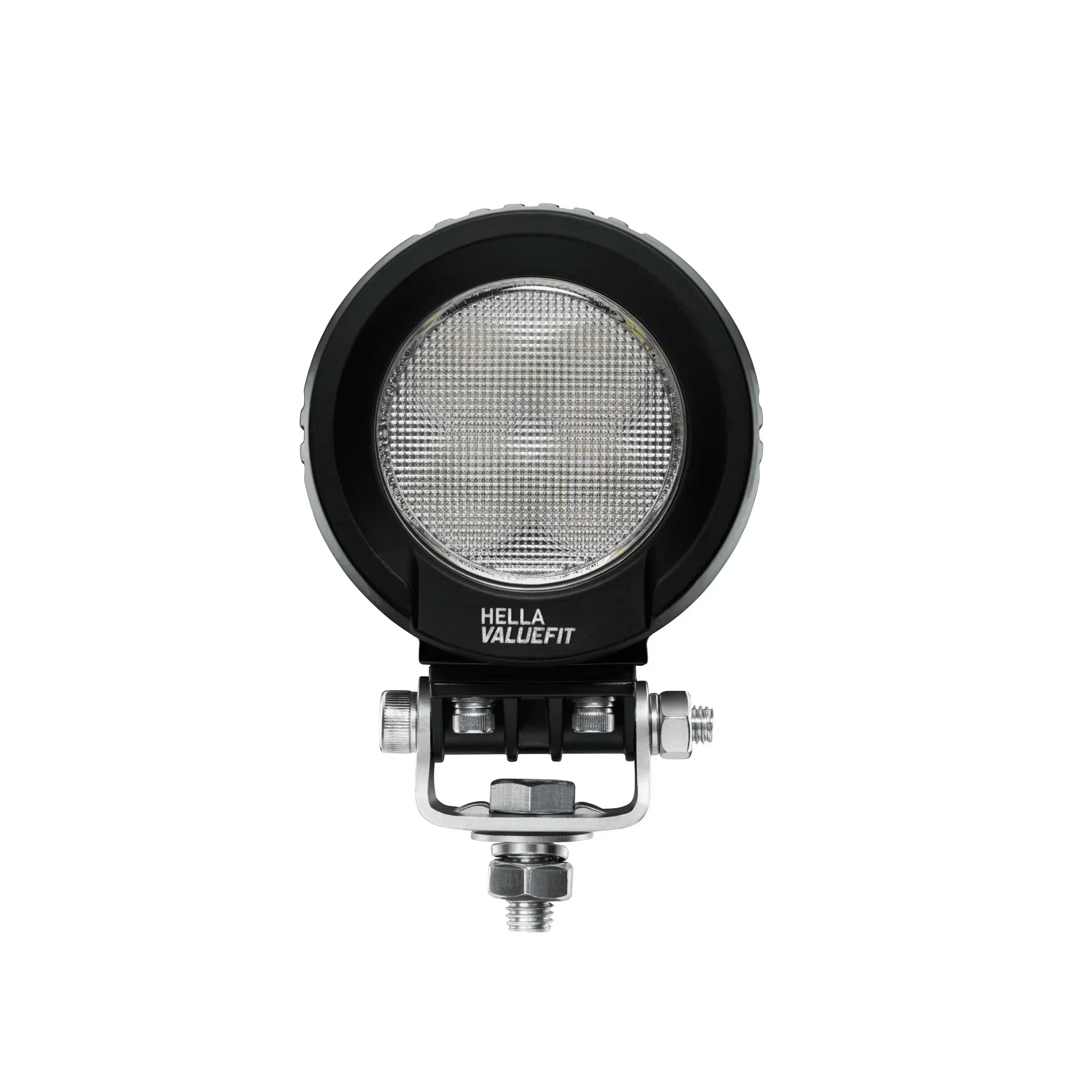 HELLA X-Treme Series LED Driving Lights in white mode, rugged aluminum housing, IP69K, auxiliary high-beam.