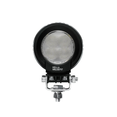 HELLA X-Treme Series LED Driving Lights in white mode, rugged aluminum housing, IP69K, auxiliary high-beam.