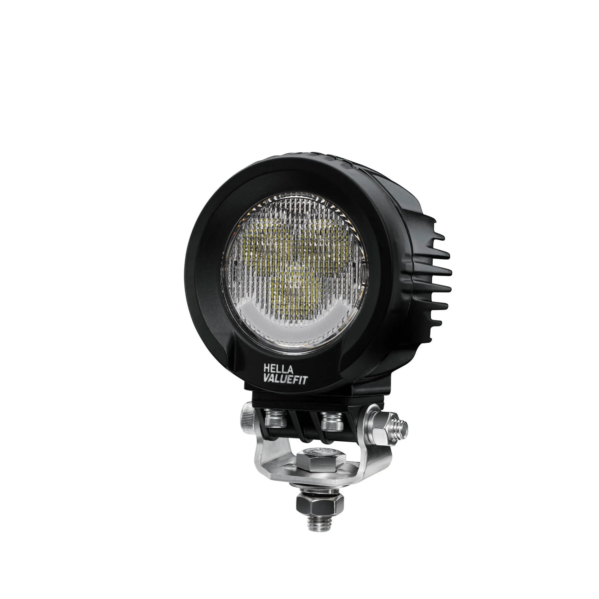 HELLA X-Treme Series LED Driving Lights in white, rugged aluminum housing, IP69K, auxiliary high-beam.