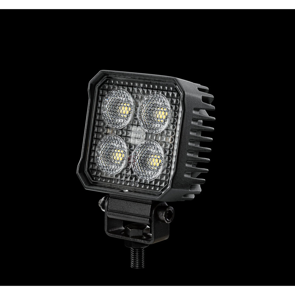 HELLA X-Treme Series LED Driving Lights in White mode, rugged aluminum housing, X-shape position light, IP69K rated, auxiliary high-beam for off-road