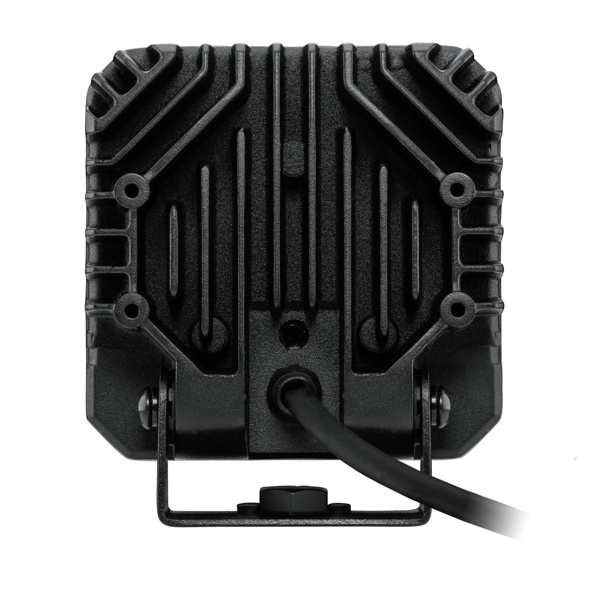HELLA X-Treme Series LED Driving Lights IP69K auxiliary high-beam rugged aluminum housing, rear view