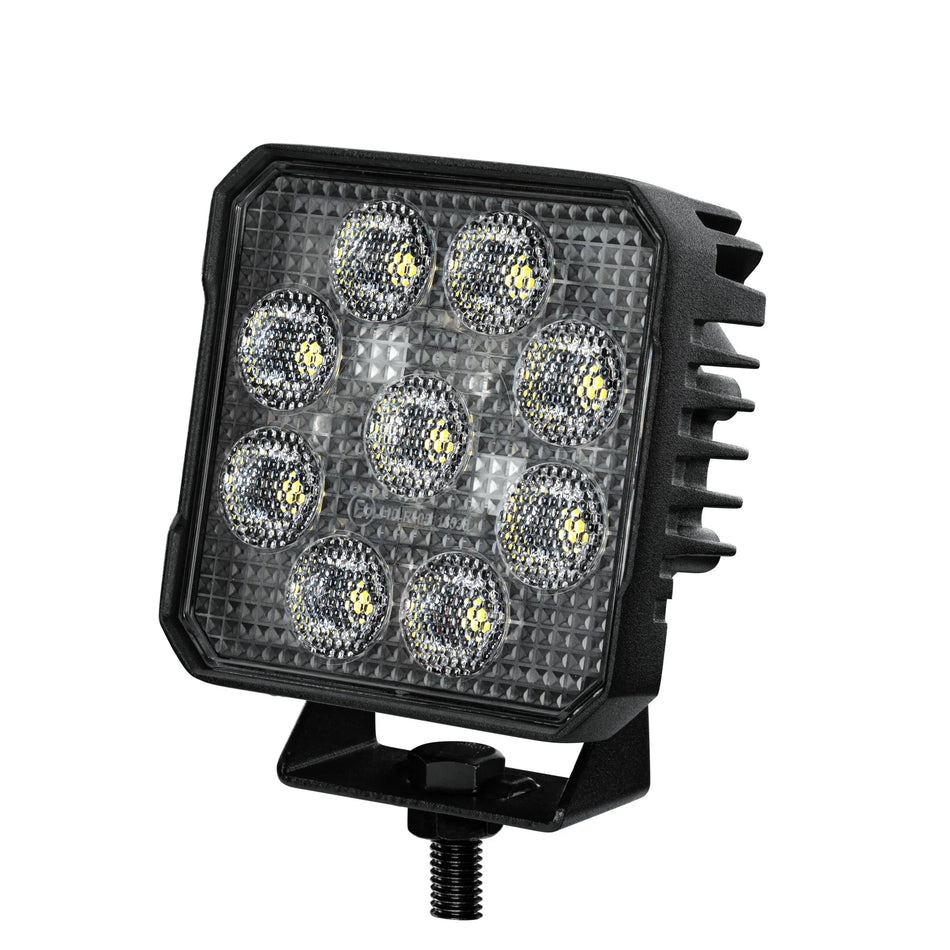 HELLA X-Treme Series LED Driving Light, white mode, rugged aluminum housing, IP69K, auxiliary high-beam, off-road