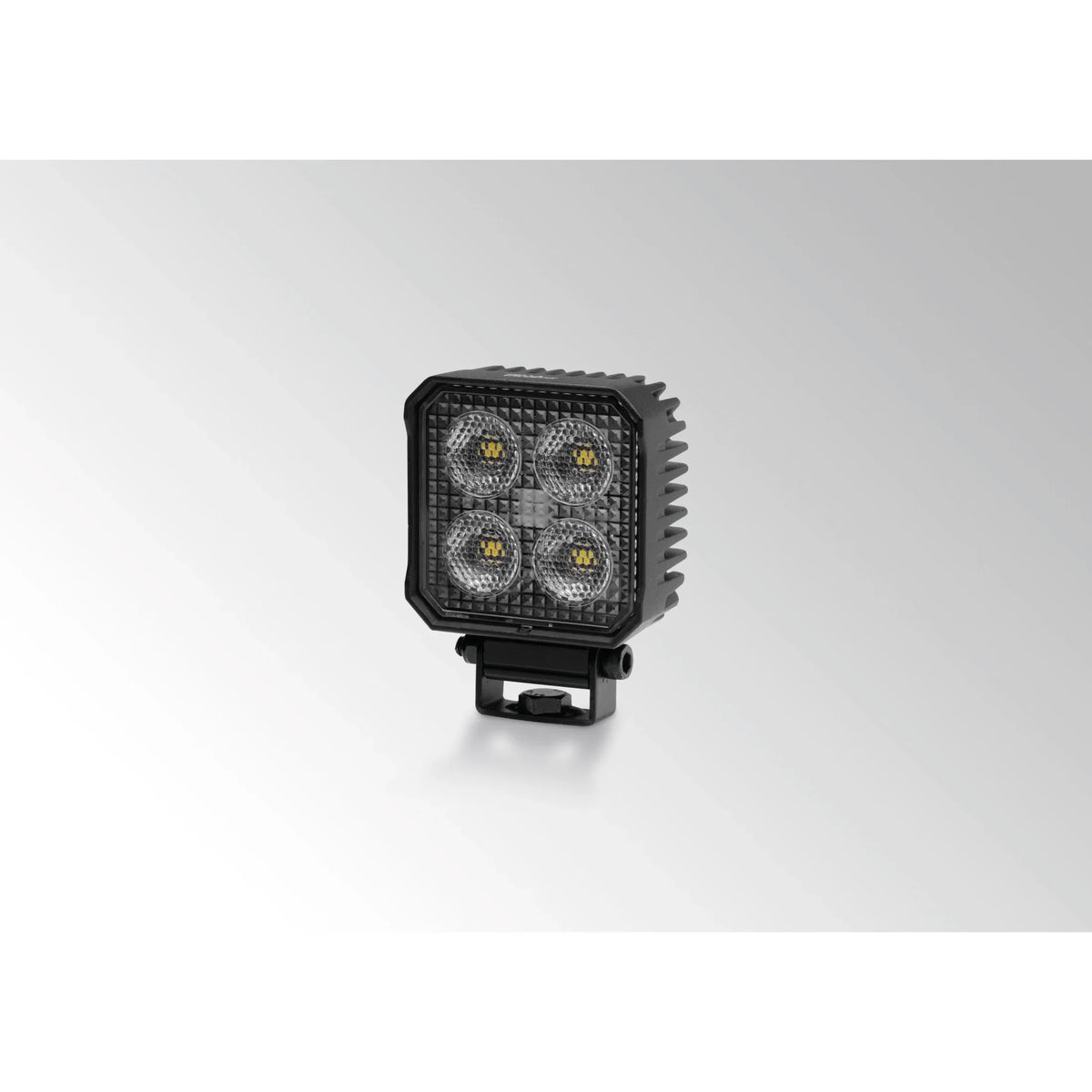 HELLA X-Treme Series LED Driving Lights in white mode, rugged aluminum housing, IP69K, X-shape position light, auxiliary high-beam, off-road.